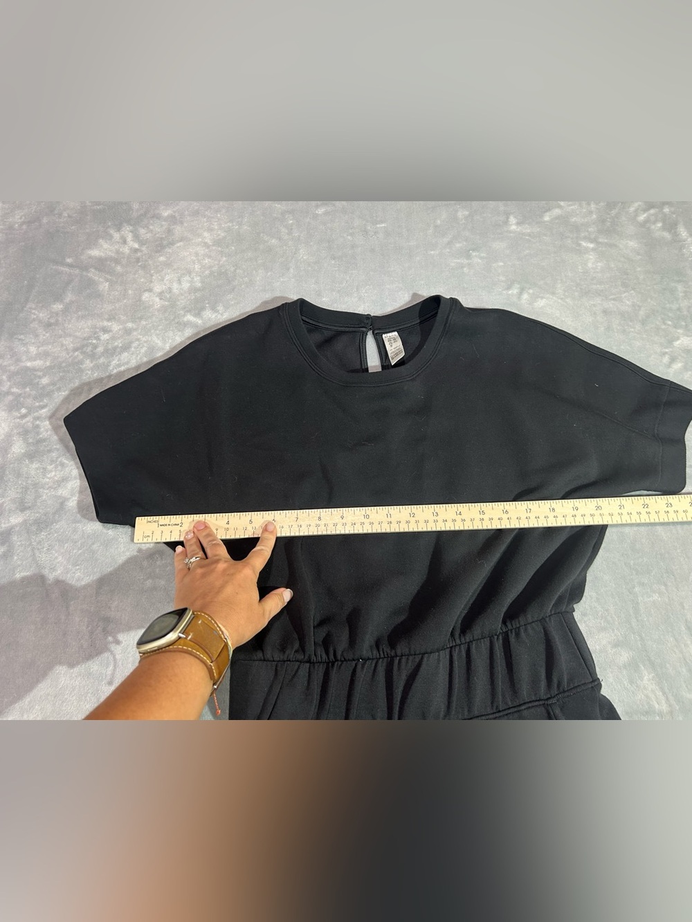 Spanx AirEssentials Black Short Sleeve- Small Jumpsuit - Picture 7 of 8